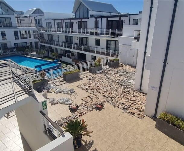 Waterproofing at Azure apartments in Blouberg